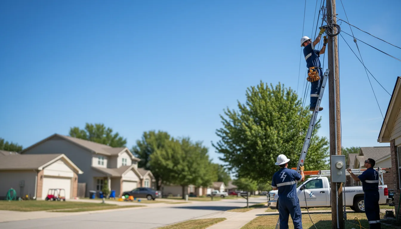 Residential electrician providing installation services in New Melle, MO